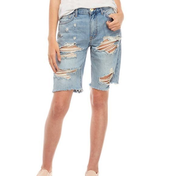 Free People Caroline Destroyed Cut Off Shorts. 24 - Picture 3 of 8